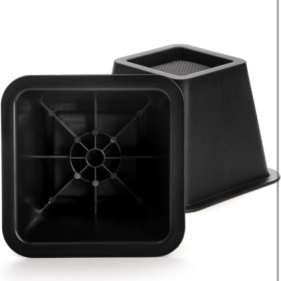 Black Bed Risers Set - Picture 4 of 7